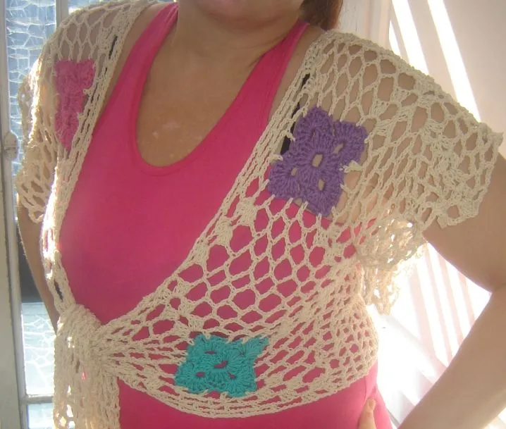 Boleros faciles tejidos a crochet - Imagui