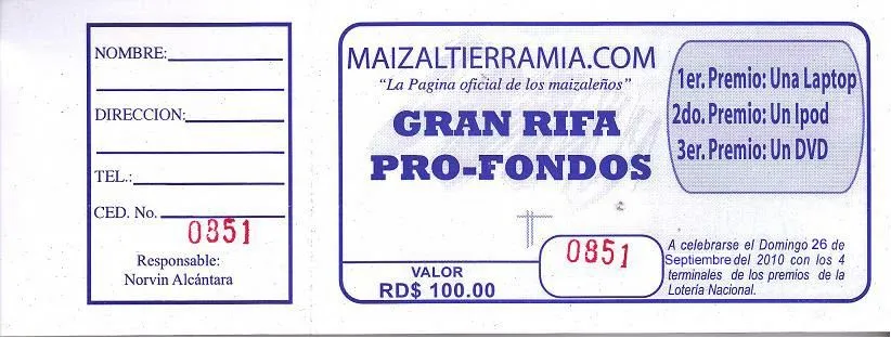 Como hacer boletos para rifa - Imagui