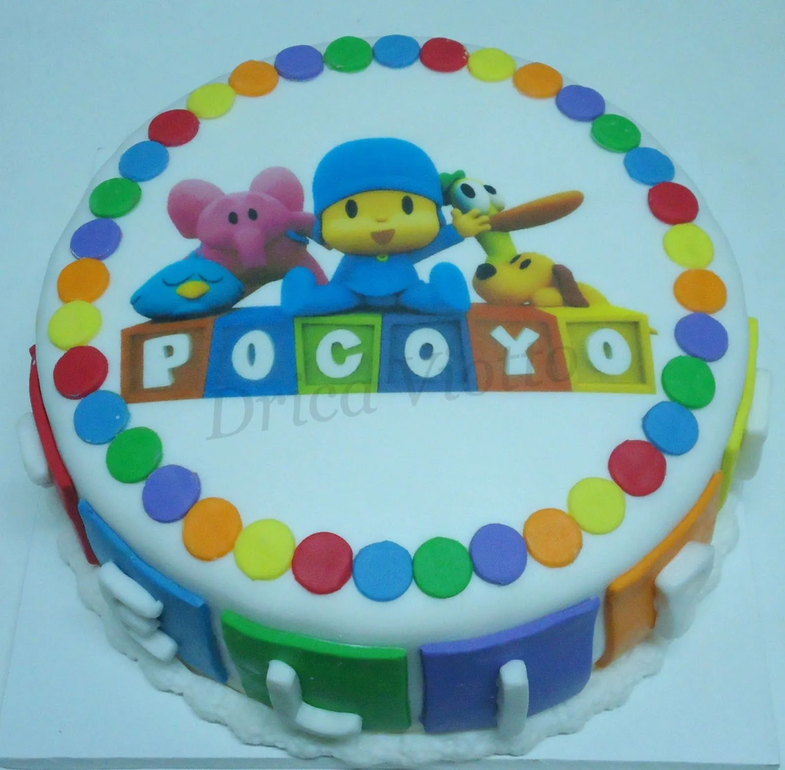Bolo do Pocoyo do Felipe - Drica Viotto