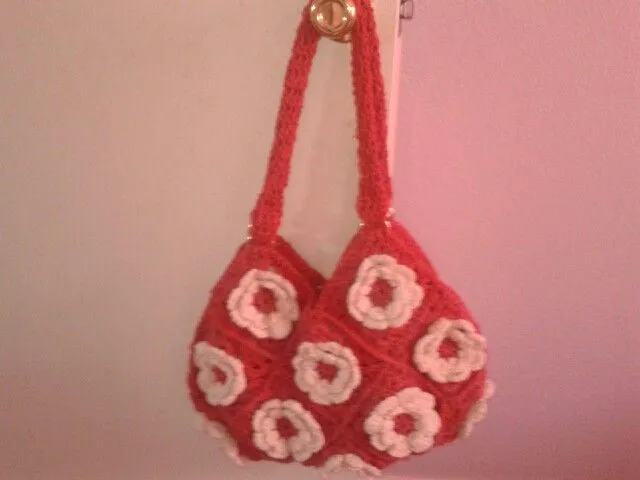 Bolsa en cuadros tejida | Crochet by Lucy 33 | Pinterest