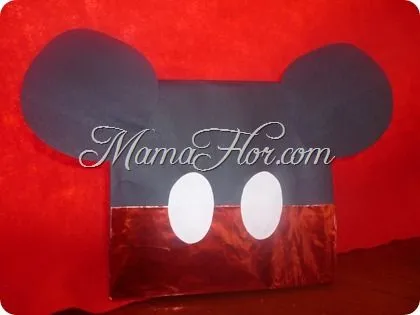 Bolsa de Golosinas de Mickey Mouse - Manualidades MamaFlor