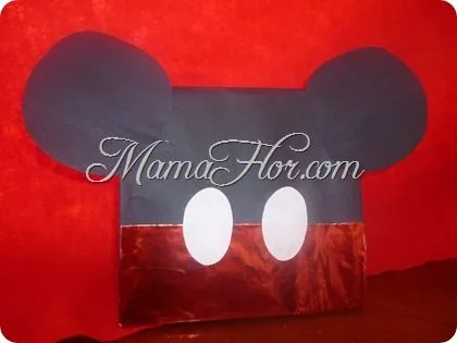 Bolsa de Golosinas de Mickey Mouse - Manualidades MamaFlor Bolsa de Golosinas de Mickey Mouse - Manualidades MamaFlor