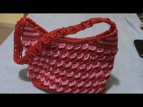 BOLSA DE GUSANITOS (PUNTO ROCOCO) TEJIDA A CROCHET PARTE 1 - YouTube