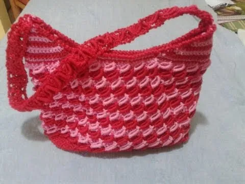 BOLSA DE GUSANITOS (PUNTO ROCOCO) TEJIDA A CROCHET PlayList BOLSA DE GUSANITOS (PUNTO ROCOCO) TEJIDA A CROCHET PlayList