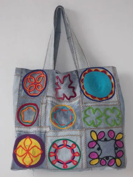 Bolsa Jeans Artesanal 10 | Trecos de Pano por Valéria Monteiro | Elo7 Bolsa Jeans Artesanal 10 | Trecos de Pano por Valéria Monteiro | Elo7