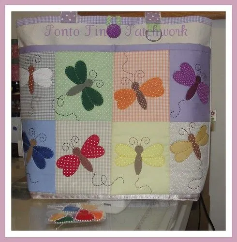 Bolsa de lona com patchwork e apliques.... - a photo on Flickriver