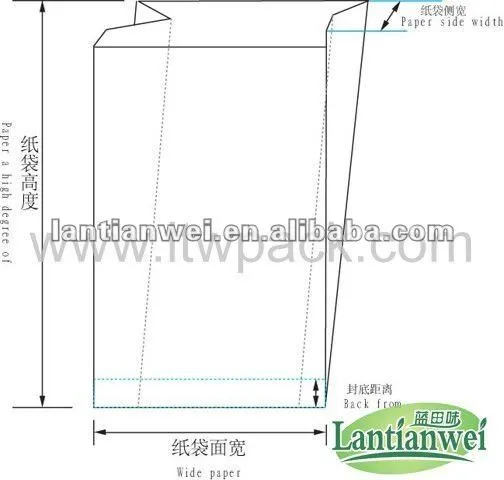 Bolsa papel Kraft para el pan-Envasado Bolsas-Identificación del ...