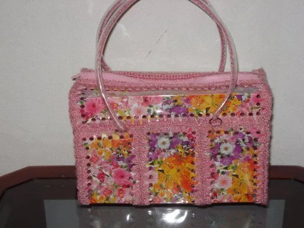 BOLSA DE PET COM CROCHE E DECOUPAGEM | BOLSA DE GARRAFAS PET ... BOLSA DE PET COM CROCHE E DECOUPAGEM | BOLSA DE GARRAFAS PET ...
