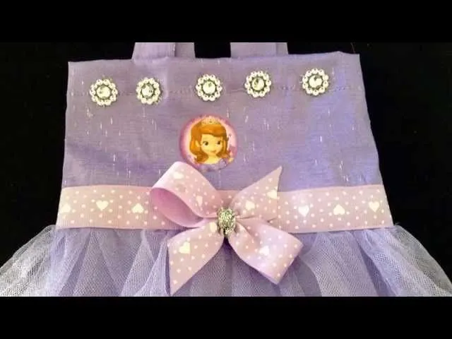 COMO HACER BOLSA DE LA PRINCESITA SOFIA/ SOFIA THE FIRST PARTY BAG ...