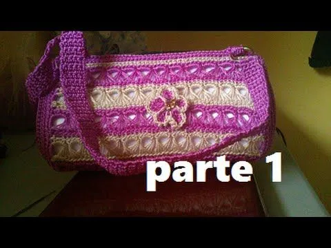 BOLSA TEJIDA A CROCHET PUNTO PERUANO (PARTE 1 DE 3) - YouTube