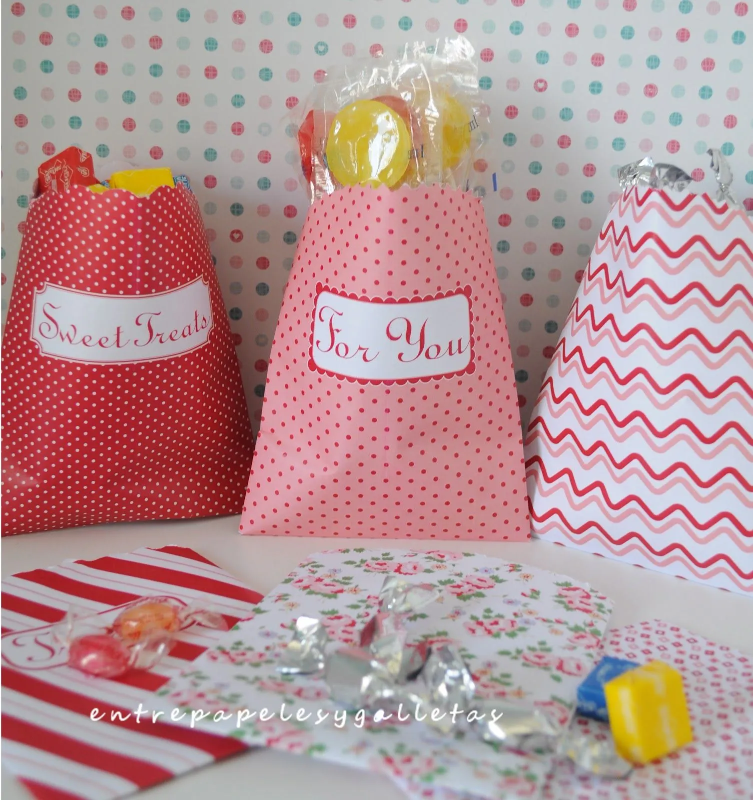 BOLSAS PARA CHUCHES O PALOMITAS ( parte I). CANDY BAGS | Entre ...