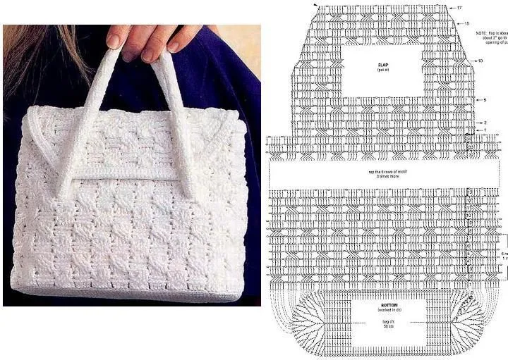 Bolsos y carteras al crochet moldes - Imagui