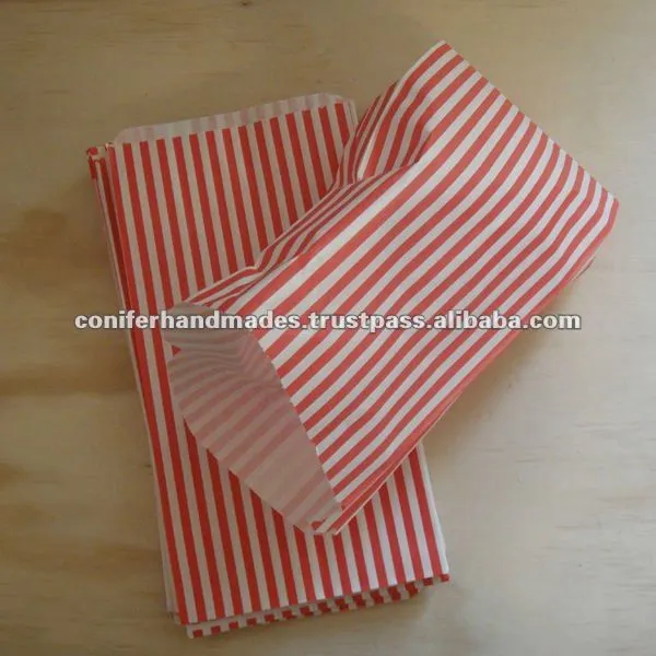 Como hacer bolsas de papel para golosinas - Imagui