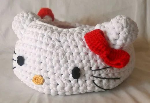 Bolsita tejida de Hello Kitty Imagui