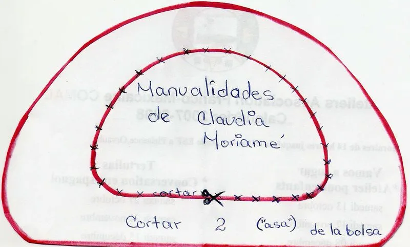 Bolsita hecha con Foami - Las manualidades de Claudia Moriamé Bolsita hecha con Foami - Las manualidades de Claudia Moriamé