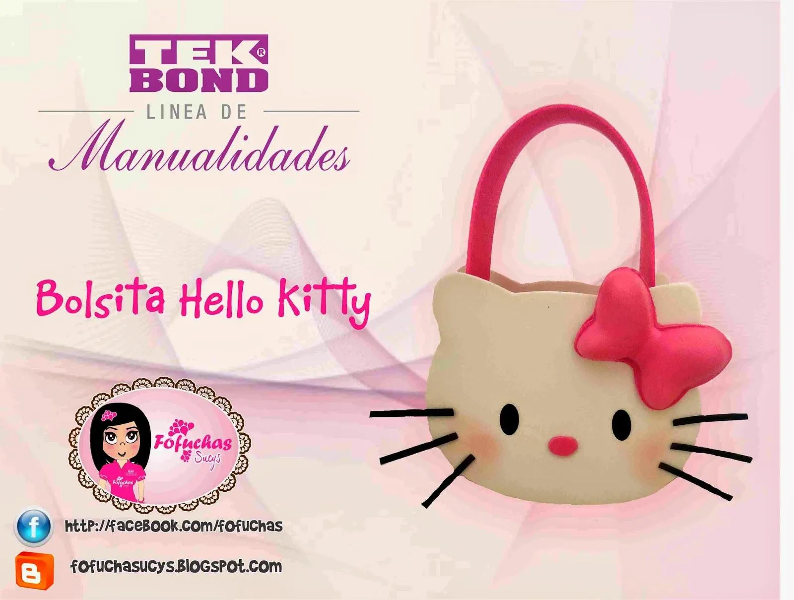 Como hacer bolsita de Hello Kitty en goma eva - Manualidades en Goma Eva y Foami Como hacer bolsita de Hello Kitty en goma eva - Manualidades en Goma Eva y Foami