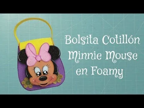 Bolsita Minnie Mouse en Foami, Goma Eva, Microporoso - YouTube