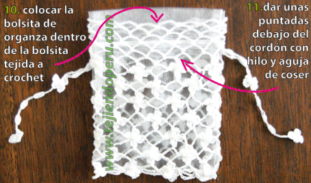 Bolsitas a crochet para bautizo - Imagui