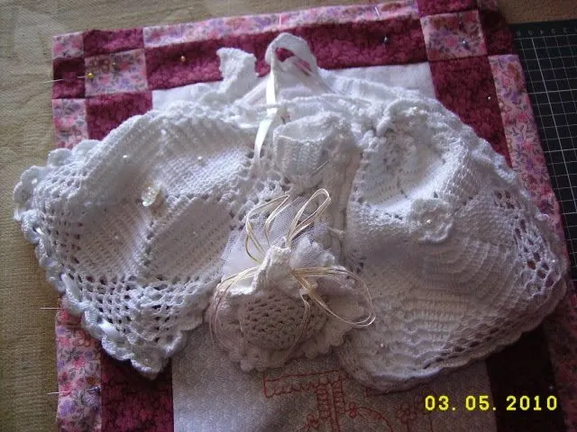 Bolsitas a crochet para comunión - Imagui