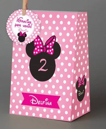 bolsitas de Minnie personalizadas | Ideas para el hogar | Pinterest