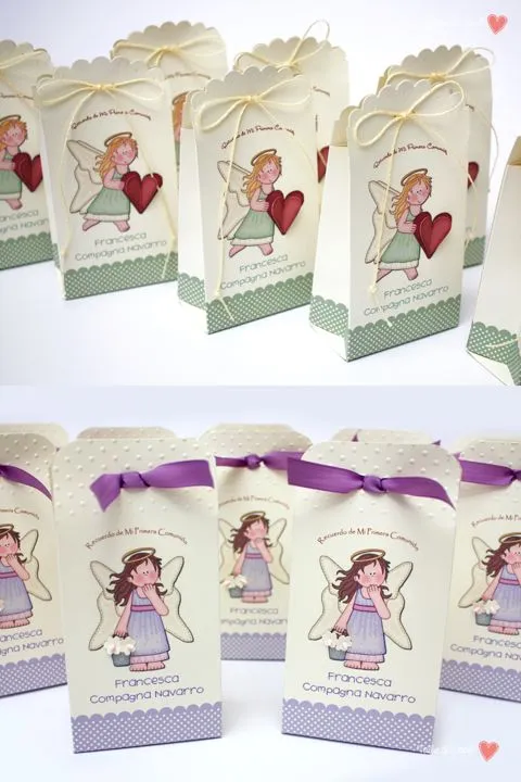 bolsitas de papel para dulces Primera comunion - Bautizos ...