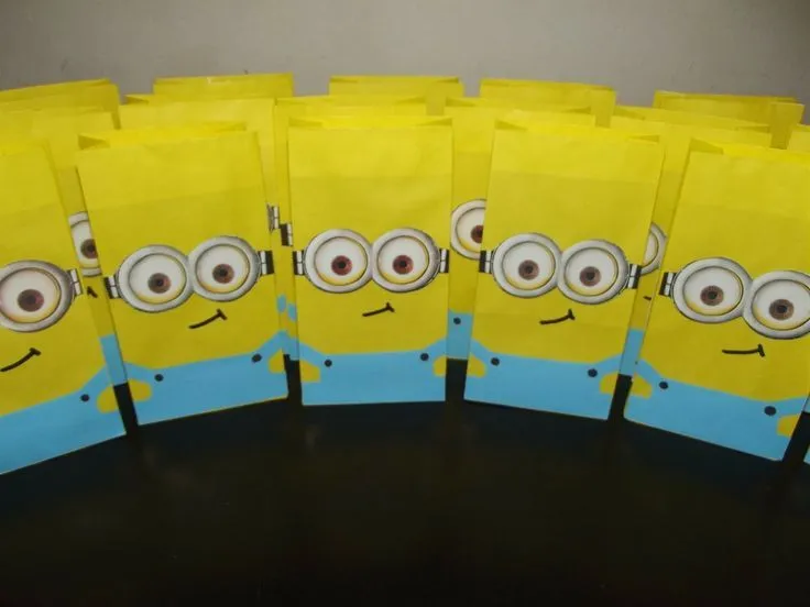 Bolsitas De Papel Personalizadas Personajes Minions Angry - $ 50 ... Bolsitas De Papel Personalizadas Personajes Minions Angry - $ 50 ...