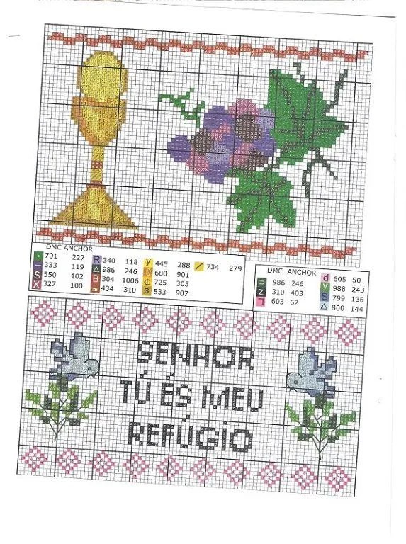 bolsitas punto cruz comunion (2) | Aprender manualidades es ...