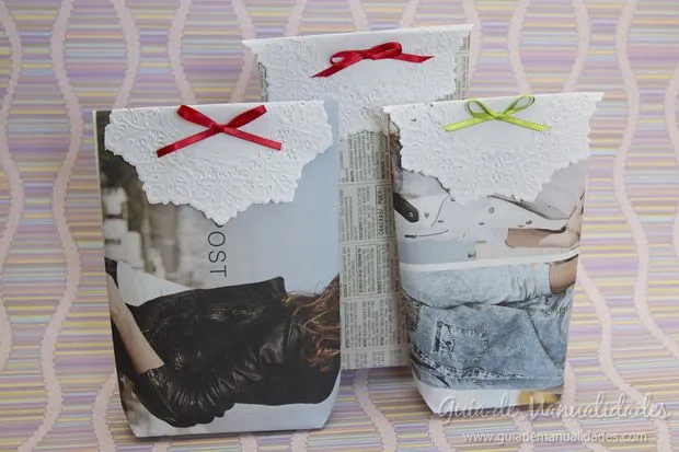 Bolsitas para sorpresas de estilo vintage - Guía de MANUALIDADES Bolsitas para sorpresas de estilo vintage - Guía de MANUALIDADES