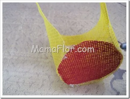 Como hacer un bolsito con yute de colores - Manualidades MamaFlor