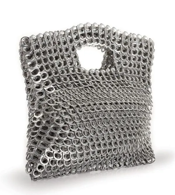 Bolso con anillas de refresco - Manualidades Bolso con anillas de refresco - Manualidades