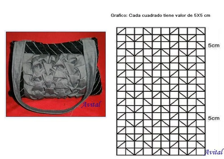 Bolso capitone y textura con punto flecha -4 Grafico del bolso | Capitone, Tapete de retalho, Tapete Bolso capitone y textura con punto flecha -4 Grafico del bolso | Capitone, Tapete de retalho, Tapete