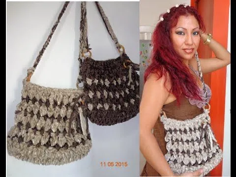 COMO HACER BOLSO COLGANTE A CROCHET PASO A PASO - YouTube