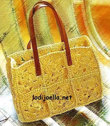 Patrones bolsos crochet para imprimir - Imagui