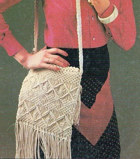 BOLSO ELEGANTE DE MACRAME | ARTESANIAS CHACO / MACRAME BOLSO ELEGANTE DE MACRAME | ARTESANIAS CHACO / MACRAME