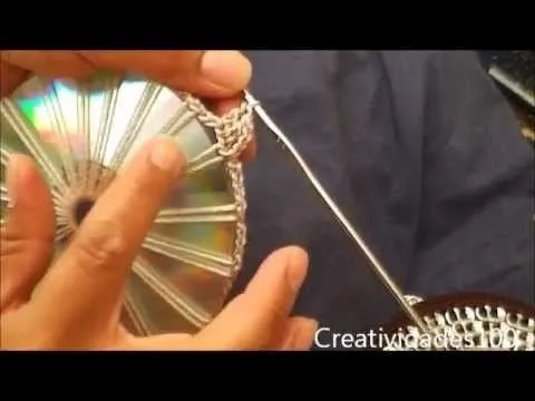 Como hacer un bolso con fichas tutorial: Bolso con CD y anillas ... Como hacer un bolso con fichas tutorial: Bolso con CD y anillas ...