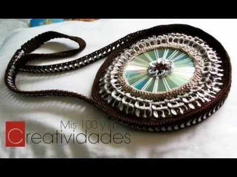 Como hacer un bolso con fichas tutorial: Bolso con CD y anillas ... Como hacer un bolso con fichas tutorial: Bolso con CD y anillas ...
