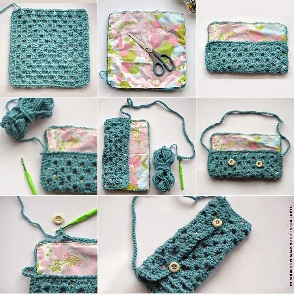 Bolso de Fiesta Bandolera Crochet - Patrones Crochet