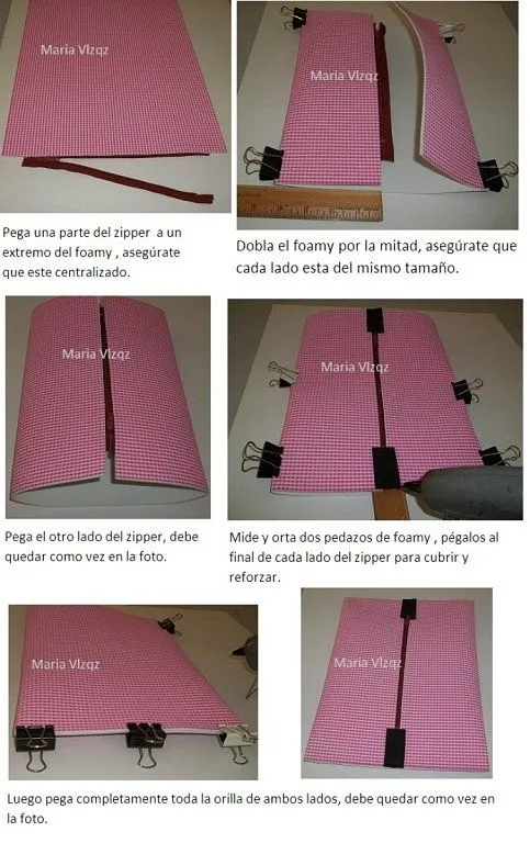 Cartera de foami paso a paso - Imagui
