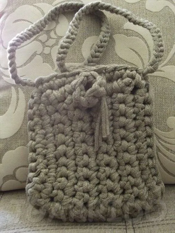 bolso ganchillo trapillo (2) | Aprender manualidades es facilisimo.