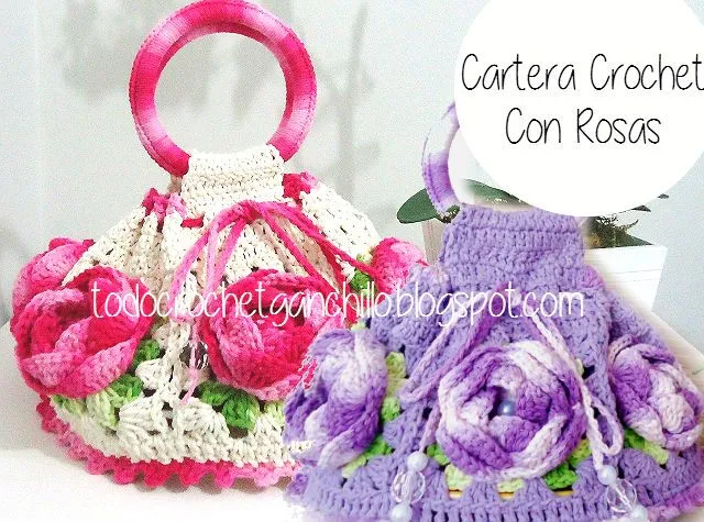 Un bolso con glamour / Desafío de Tejedoras / 40 tutoriales y ... Un bolso con glamour / Desafío de Tejedoras / 40 tutoriales y ...