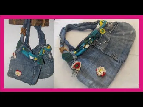 BOLSO DE JEANS RECICLADO - YouTube