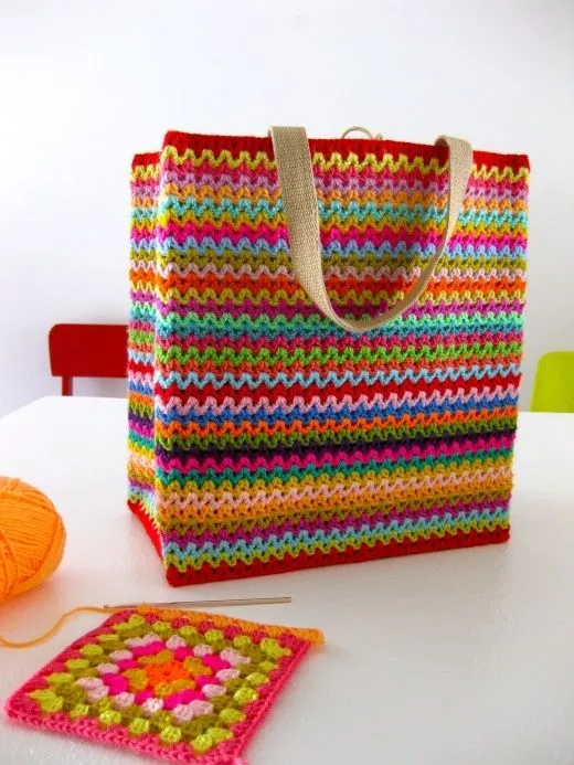 Bolso de lana crochet | Blog de elembarazo.net Bolso de lana crochet | Blog de elembarazo.net