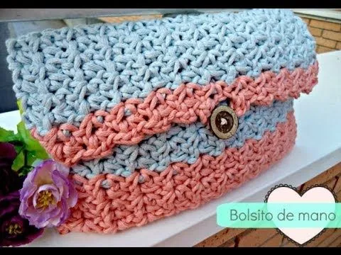 Bolso de mano de ganchillo - Easy Crochet HandBag - Tutorial paso ...