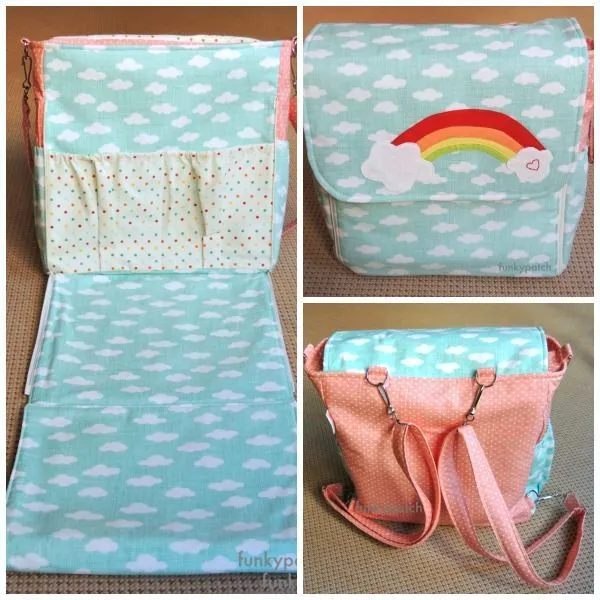Bolso- mochila personalizado "Arco iris". El bolso ideal para ... Bolso- mochila personalizado "Arco iris". El bolso ideal para ...