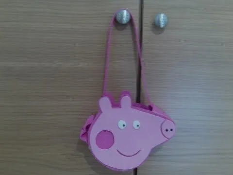 Bolso Peppa Pig con plantillas muy fácil - YouTube