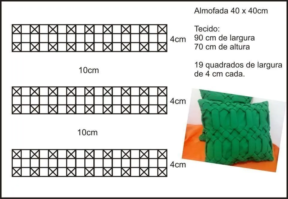 Bolso - con punto capitone - flor de tailandia - 4 - frafico | Capitone,  Bordados e pregas, Moldes de franzidos