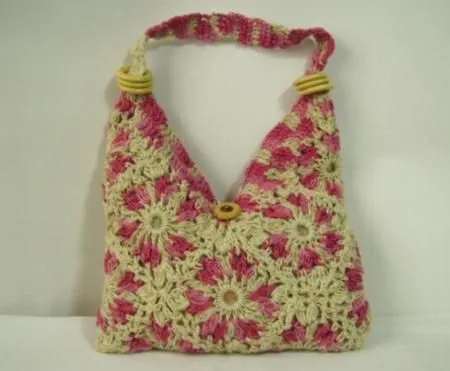 bolso tejido a crochet bolsos de playa tejidos hilo artesanal,tela ...