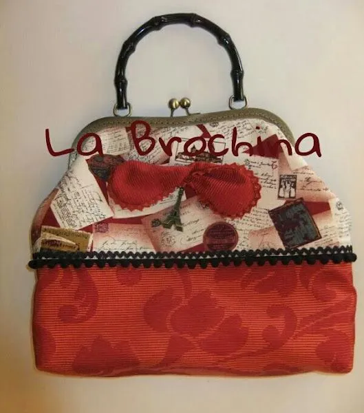 bolso de tela con boquilla metalica | Aprender manualidades es ... bolso de tela con boquilla metalica | Aprender manualidades es ...