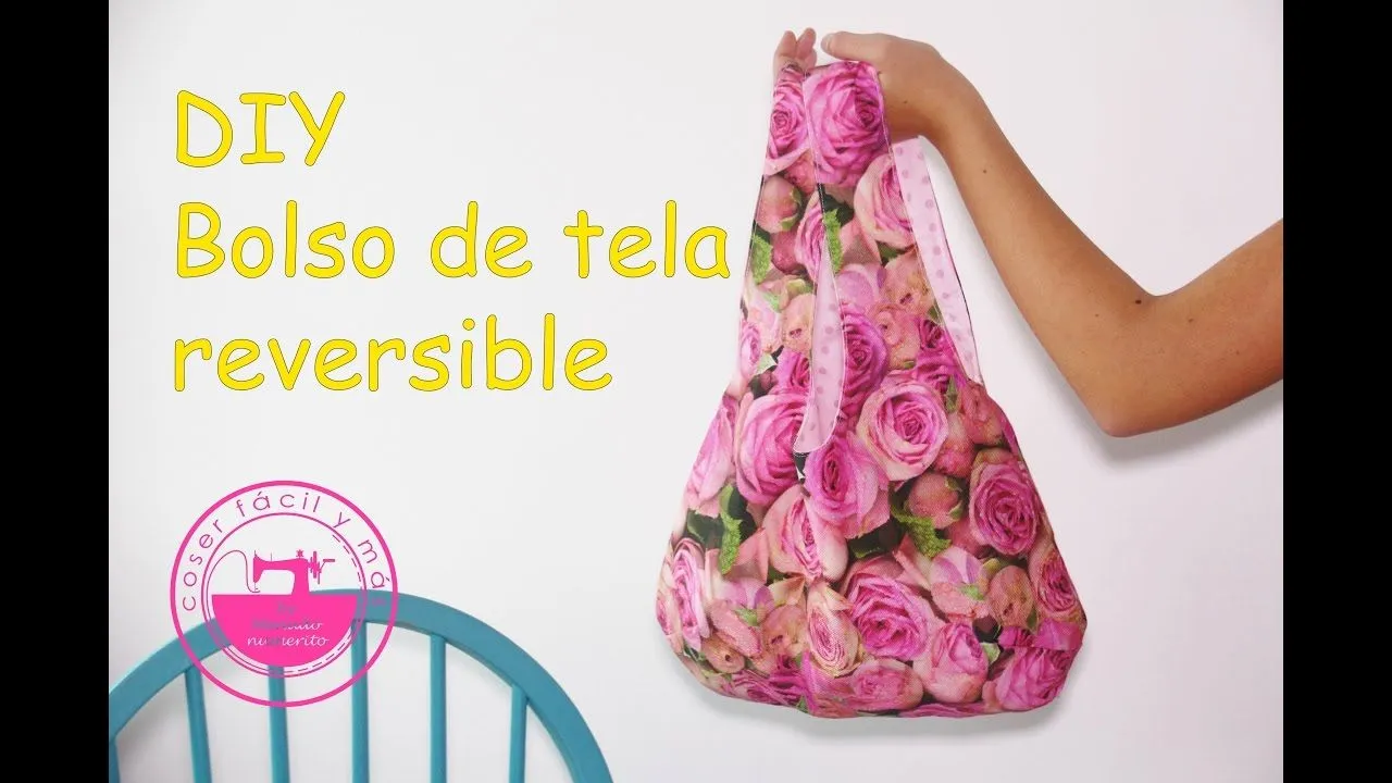 Bolso de tela reversible con moldes/patrones - YouTube Bolso de tela reversible con moldes/patrones - YouTube
