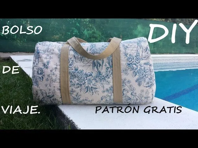 Bolso de viaje (Patrón gratis). Como hacer un bolso. - YouTube